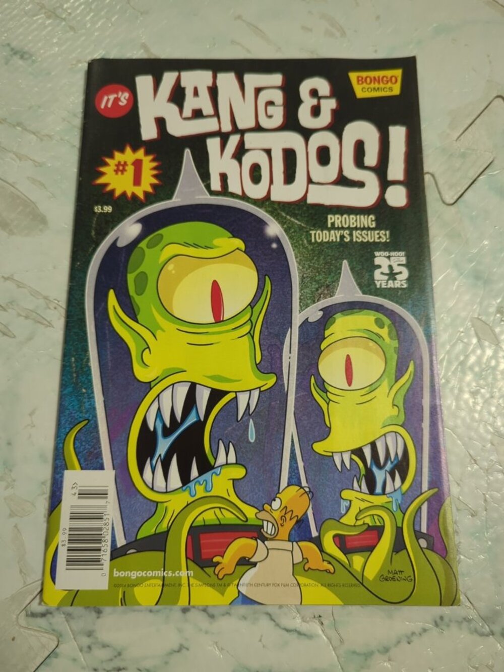 RARE The simpsons It's Kang and Kodos #1 2014 Bongo comics one shot Very Good